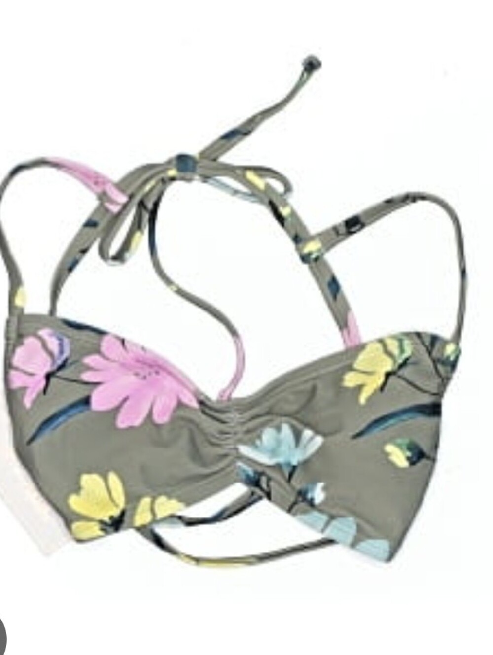 Salt + Cove Bralette Floral Sage Medium Bikini Top NWT